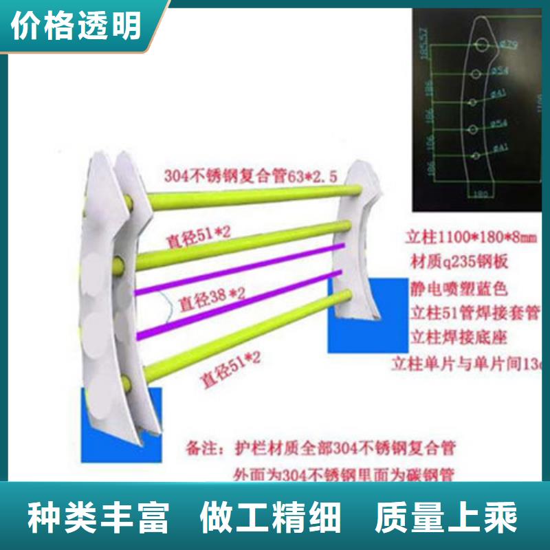 【不锈钢复合管护栏】桥梁景观栏杆闪电发货厂家实力雄厚