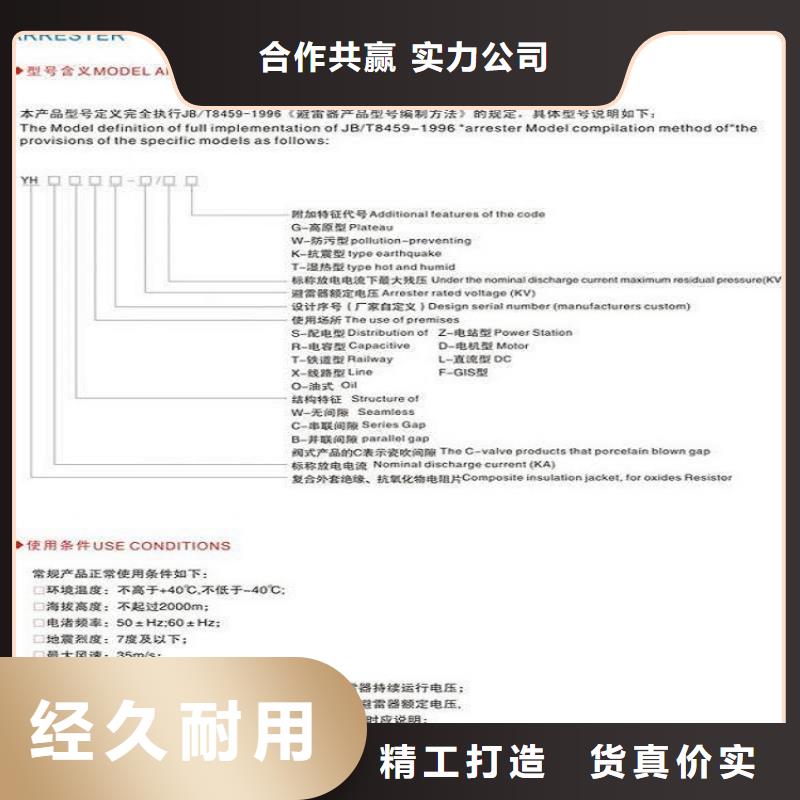 【】氧化锌避雷器HY10WT-100/260现货充足本地品牌