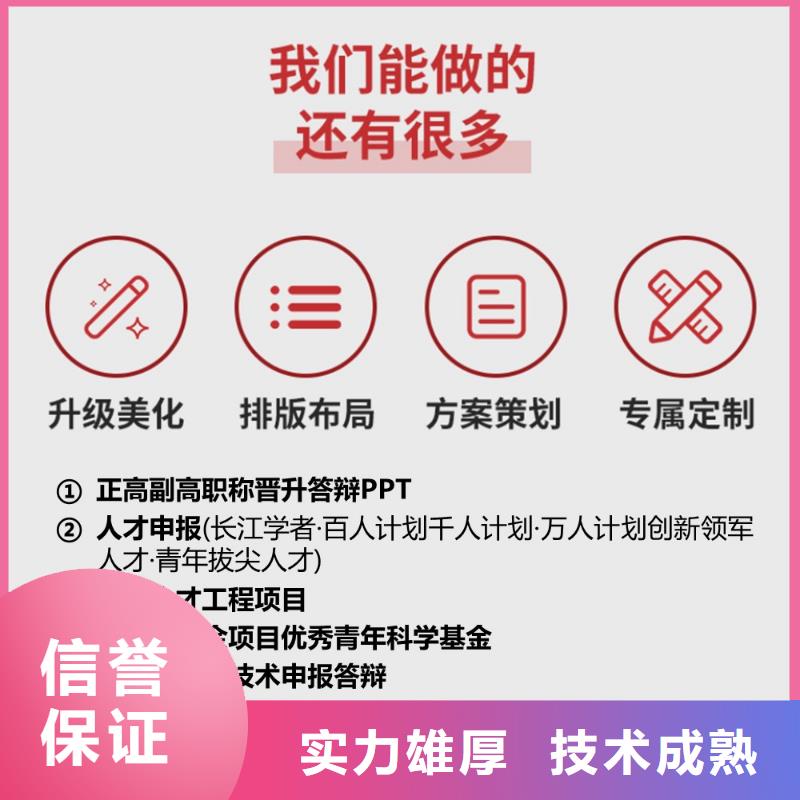 人才申报PPT设计制作可开发票<本地>供应商