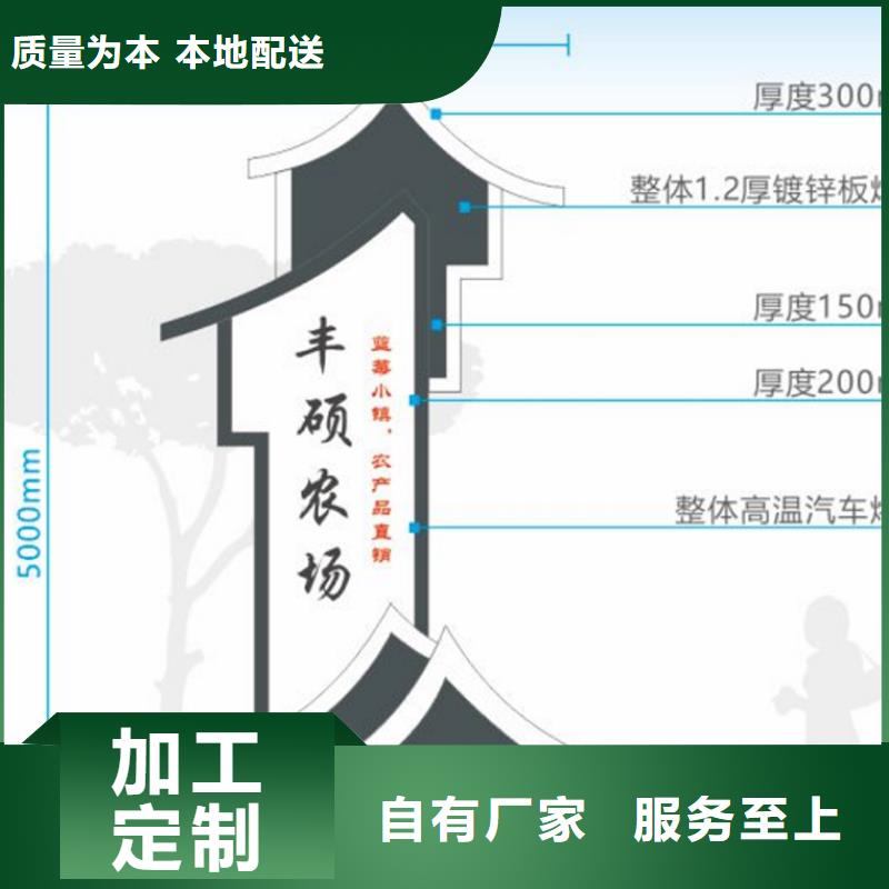 户外仿古村牌烤漆导视牌采购附近经销商