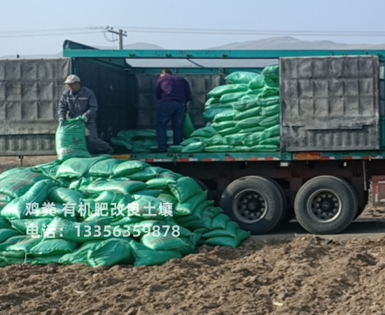 发酵稻壳鸡粪破除土壤板结